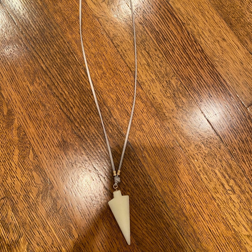 Ivory arrow necklace